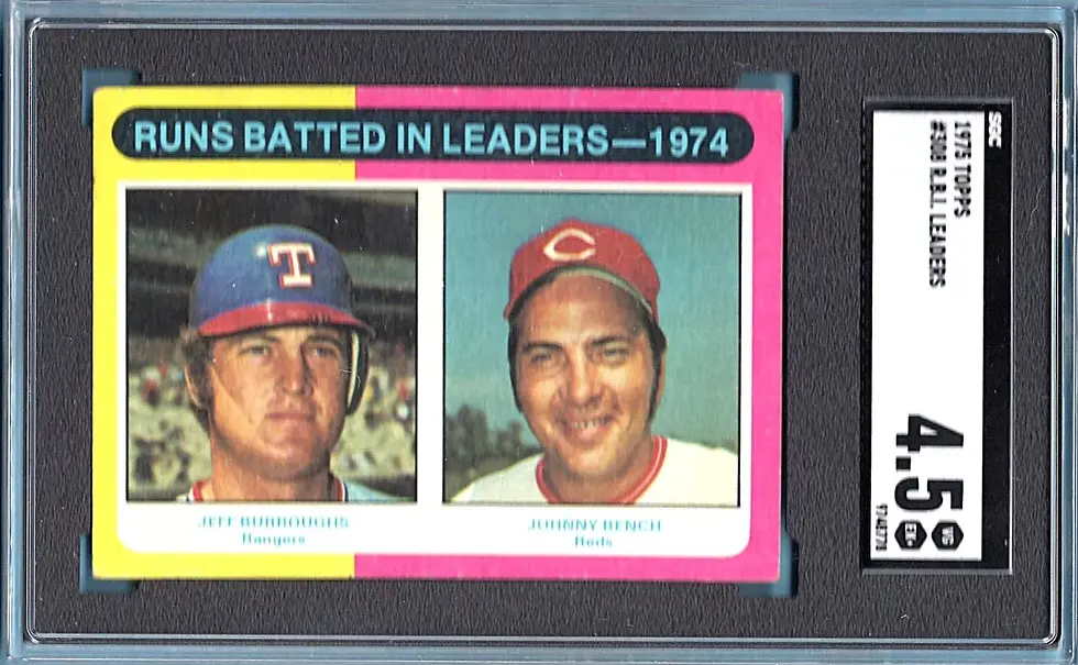 1975 Topps #308 RBI Leaders SGC 4.5 Jeff Burroughs Johnny Bench