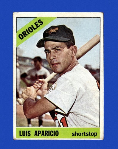 1966 Topps # 90 Luis Aparicio VG–VG/EX (crease)