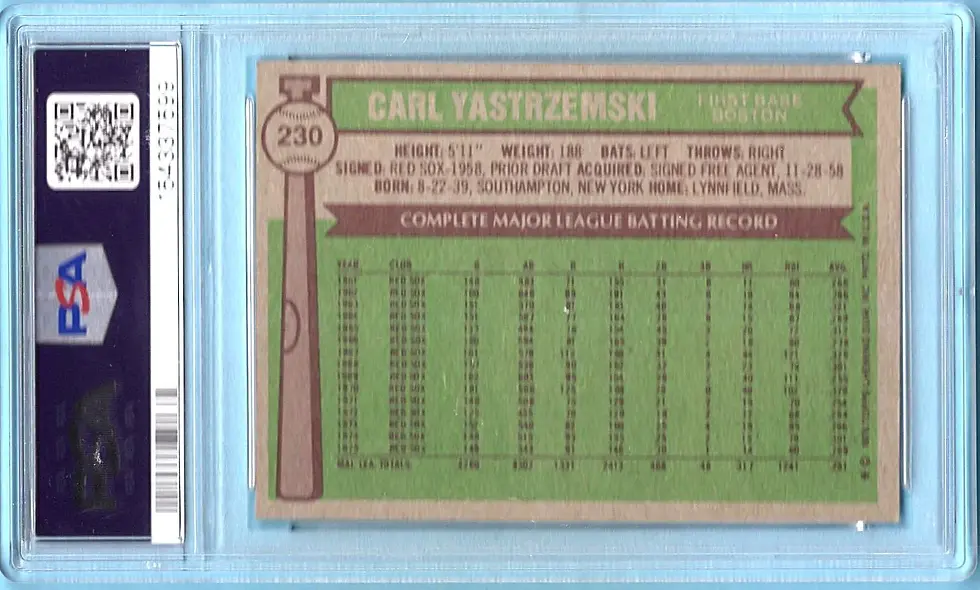 Thumbnail: 1976 Topps # 230 Carl Yastrzemski PSA 4 Boston Red Sox