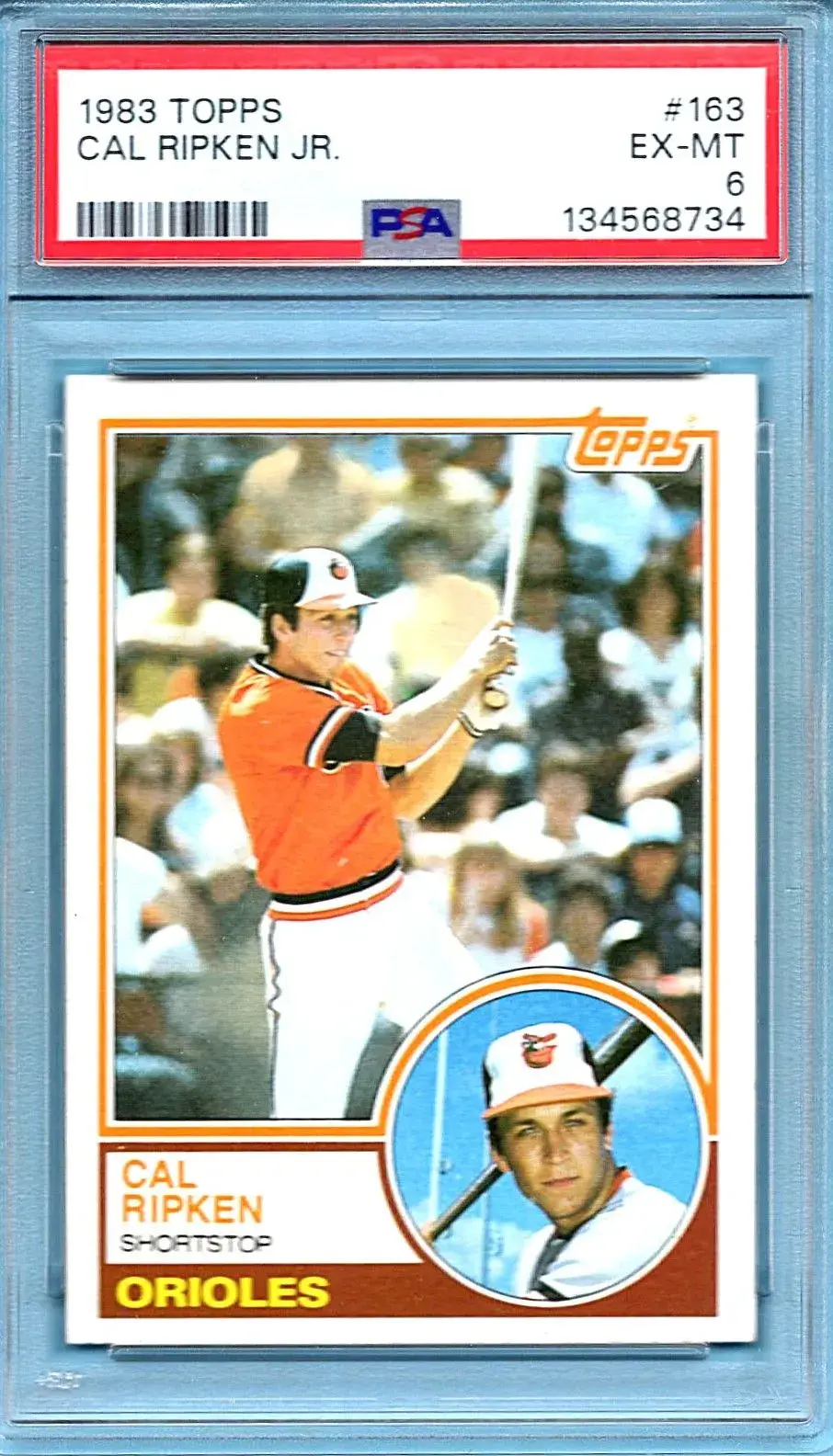1983 Topps #163 Cal Ripken Jr. PSA 6 Baltimore Orioles