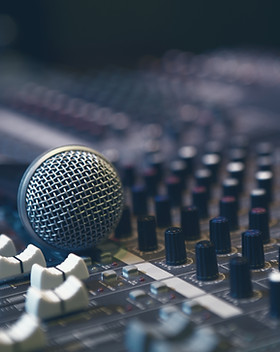 Microphone on Sound Board