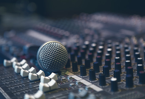 Microphone on Sound Board