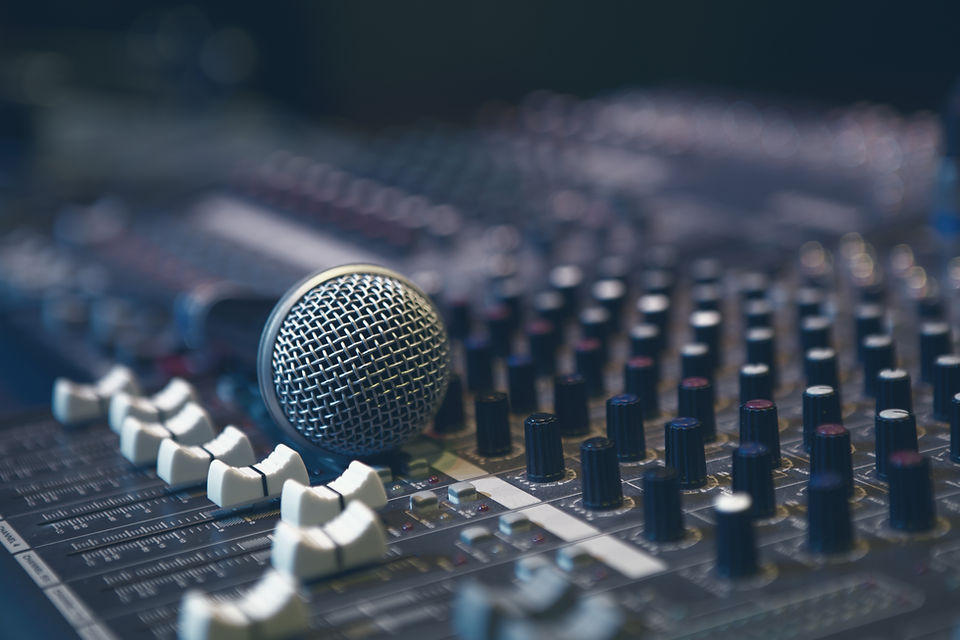 Microphone on Sound Board