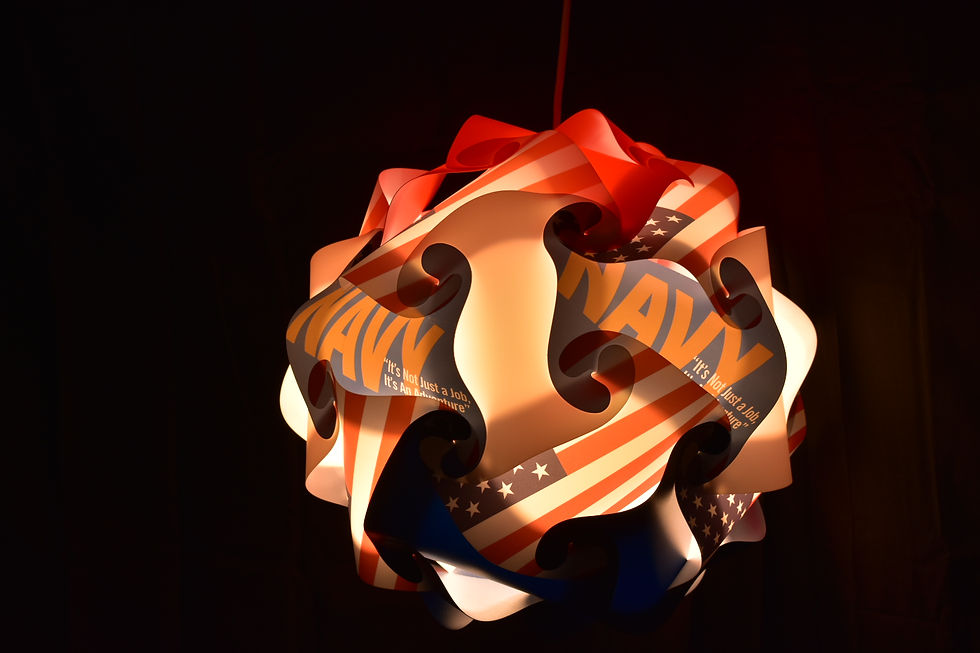Thumbnail: Sphere Navy Lamp