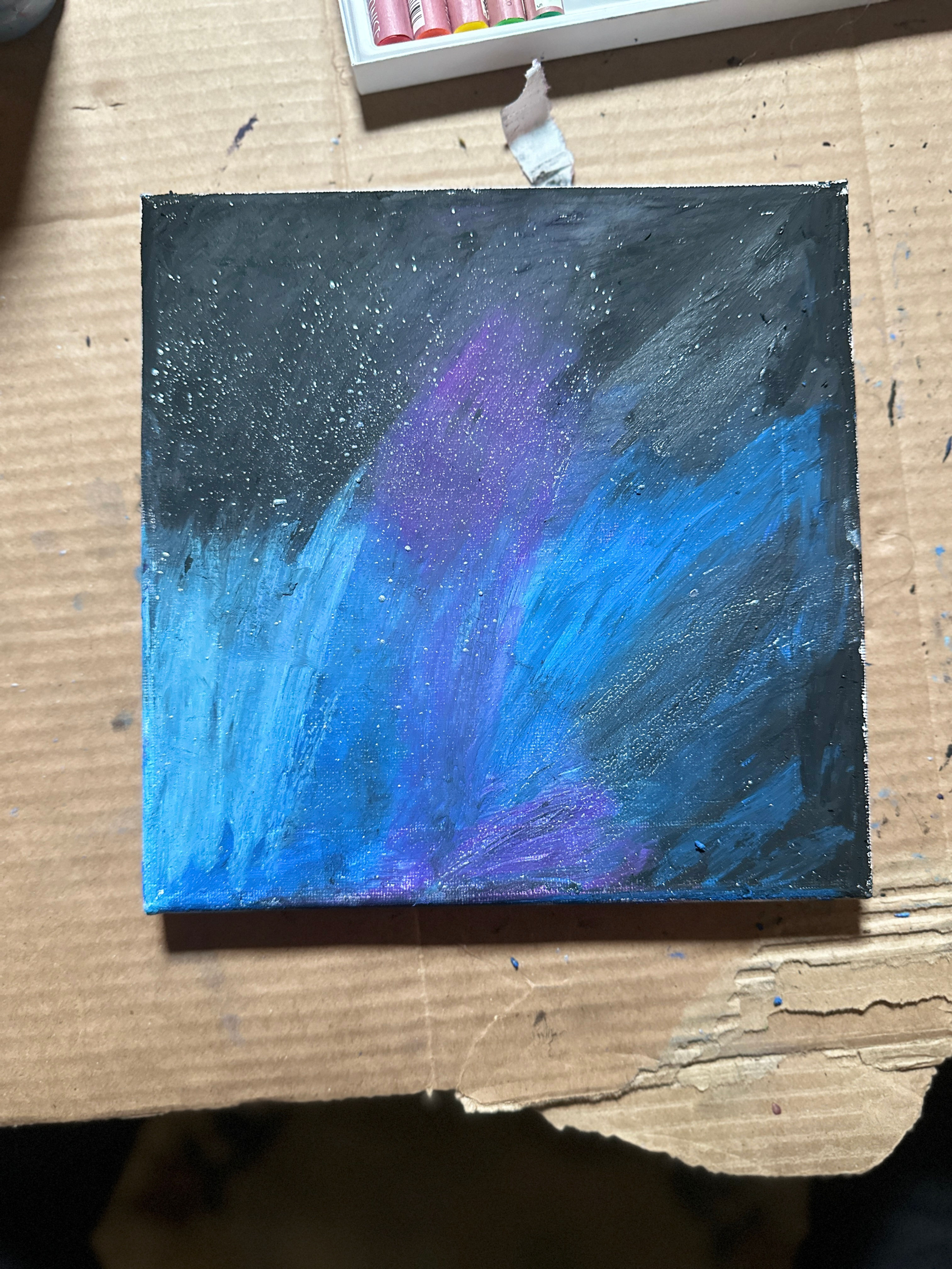 Distance — 8x8” One-of-One Pastel Painting by JusJrdn