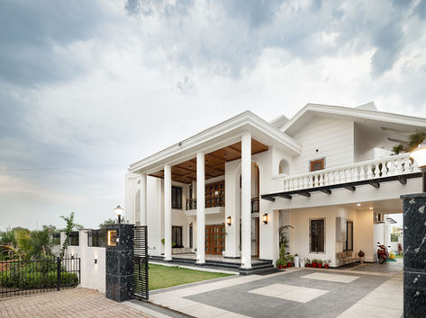 Enchanting White Colonial Villa: A Timeless Suburban Retreat with Grandeur, Elegance, and Nostalgic 
