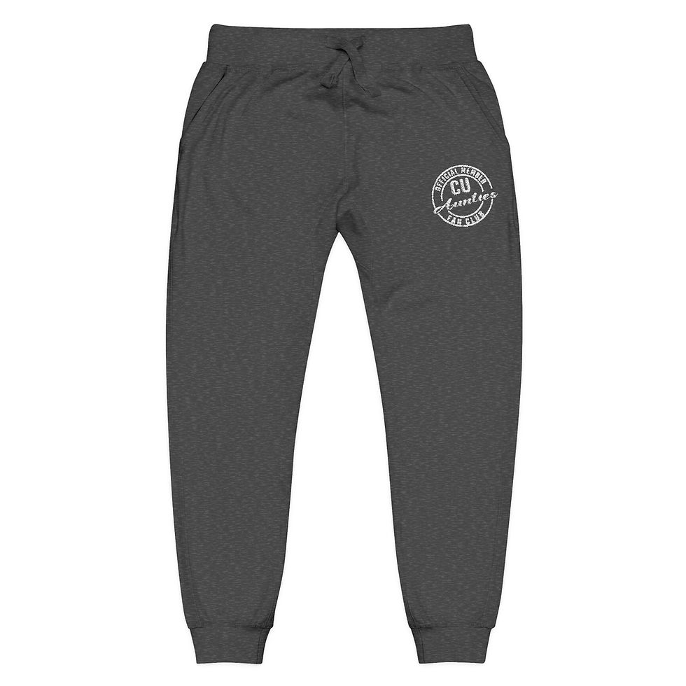 Slay the Aunties Way Joggers - Grey/White