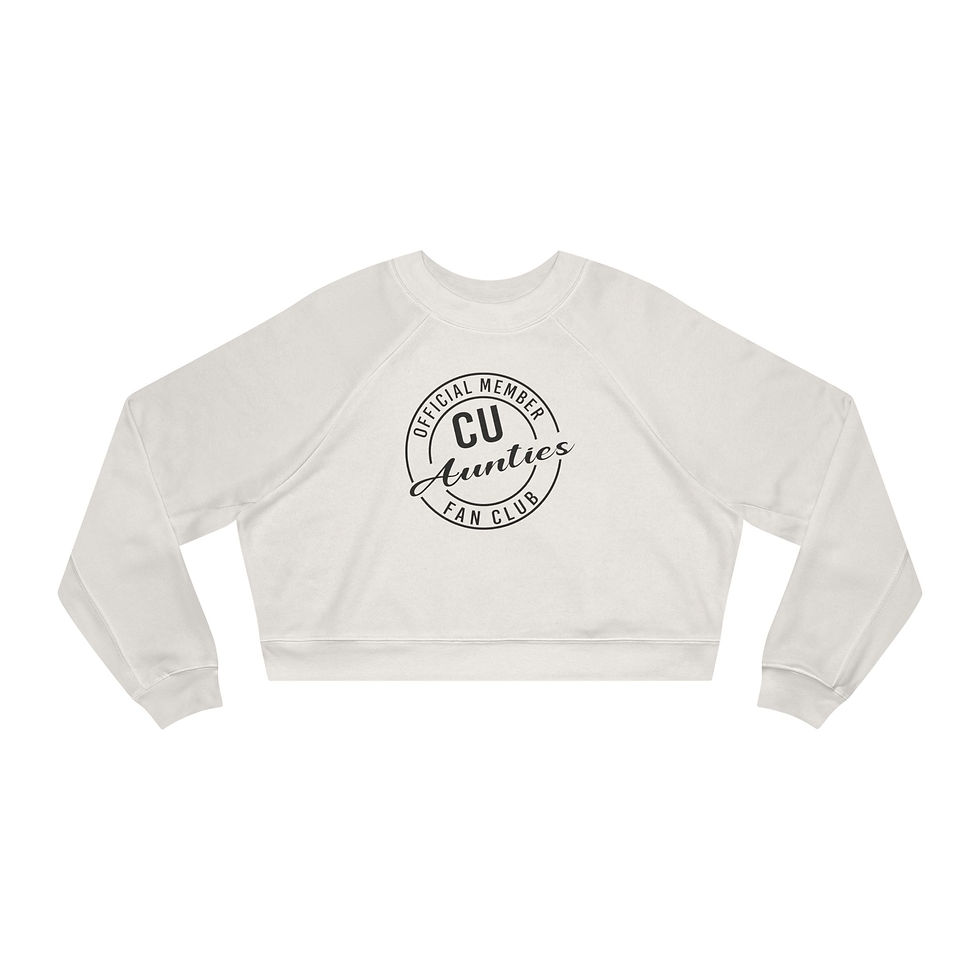 Thumbnail: Cozy Cloud Auntie Fleece A (w/ white lettering)