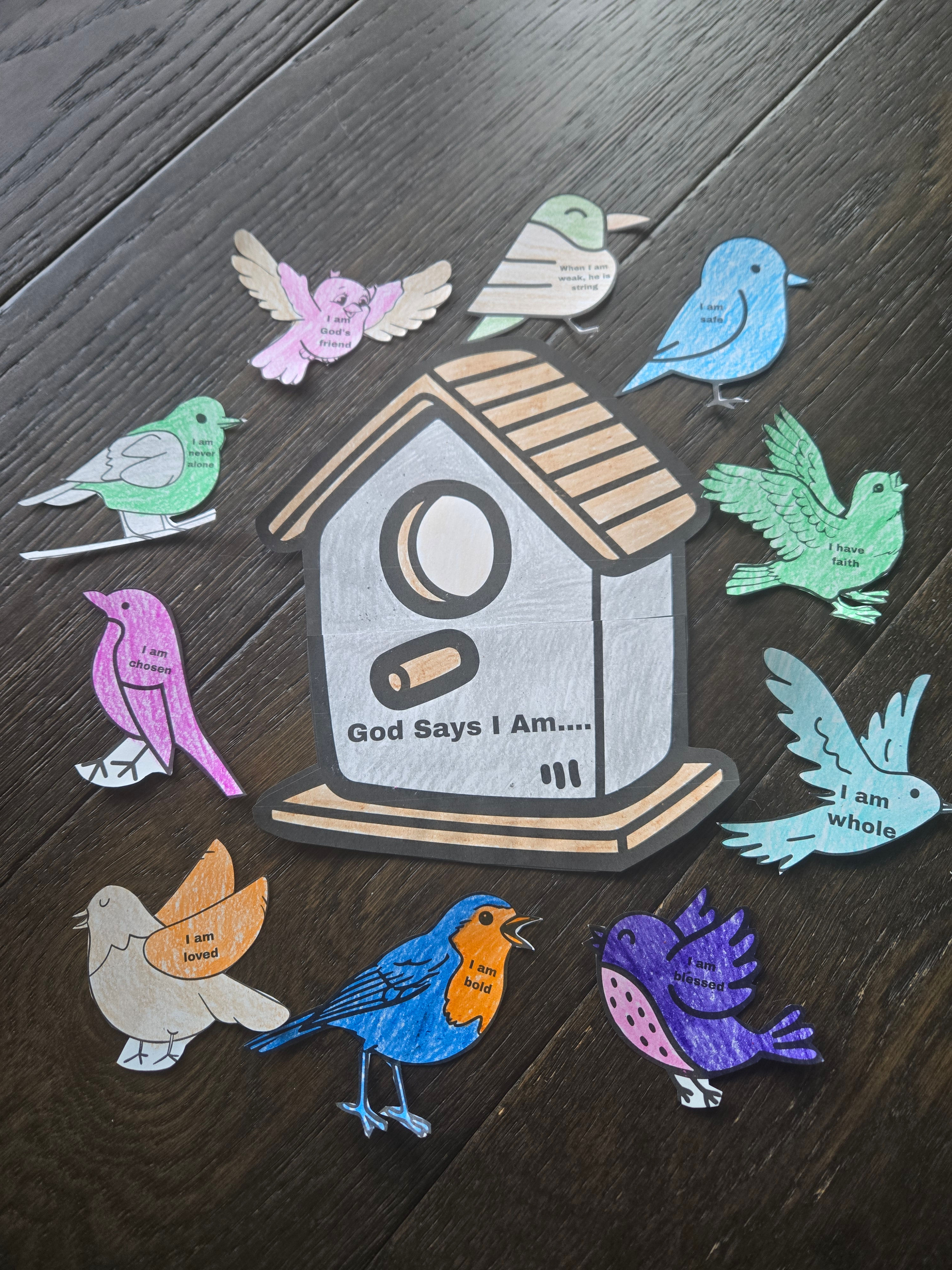 God's Children Coloring Pages, God Says I am, Activity For Kids