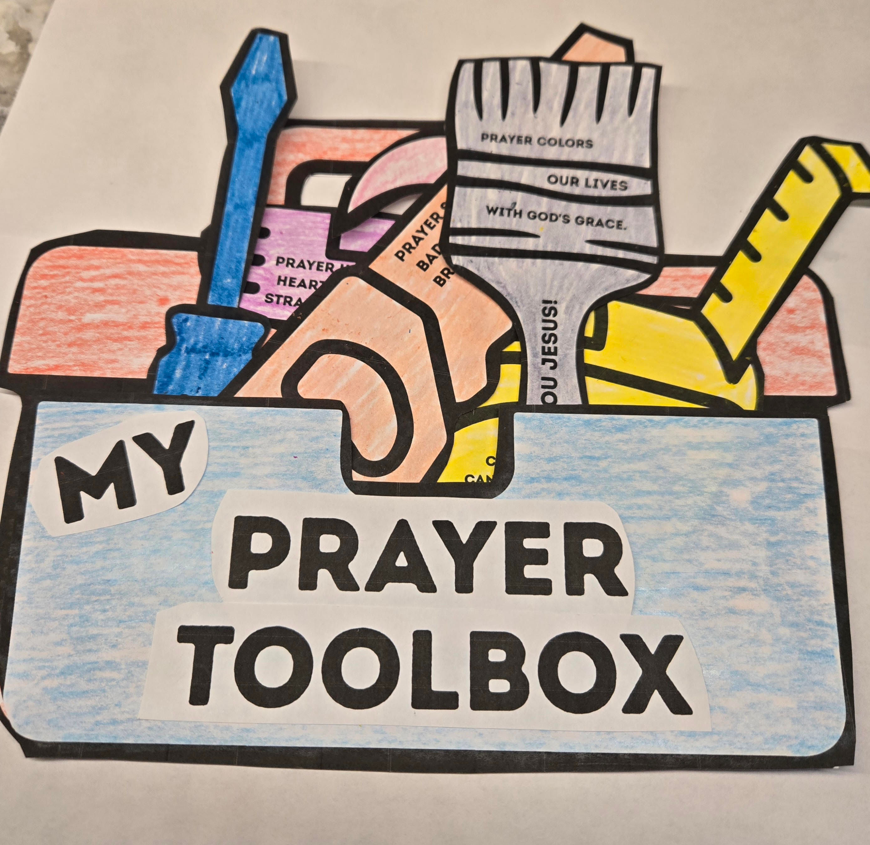 God's Children Coloring Pages, My Prayer Toolbox, Activity For Kids