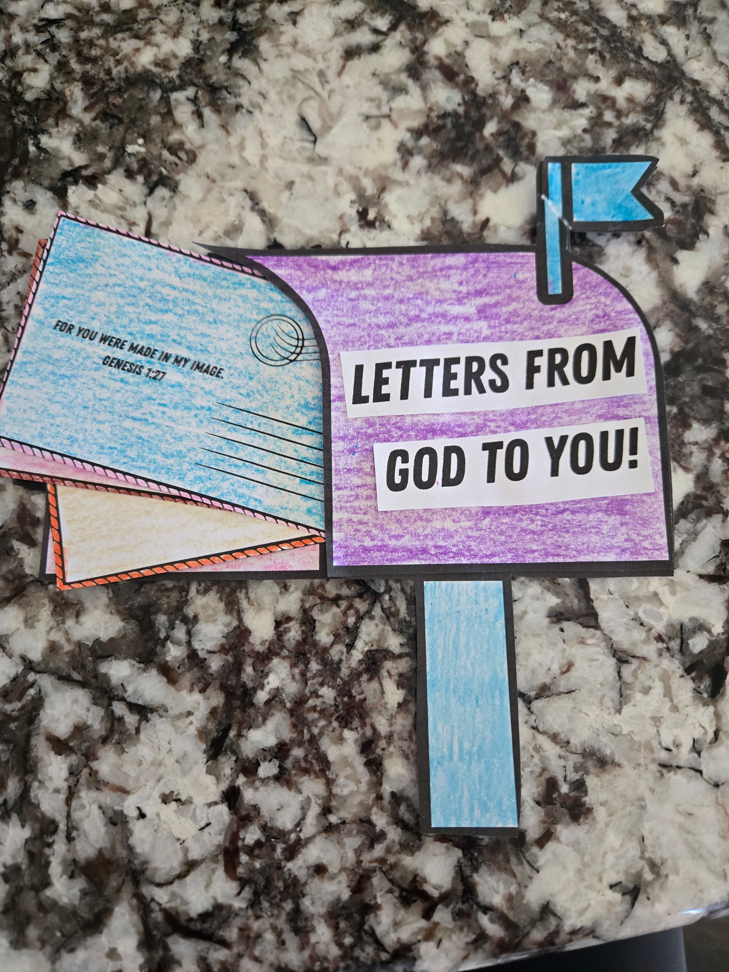 God's Children Coloring Pages, Letters From God, Activity For Kids