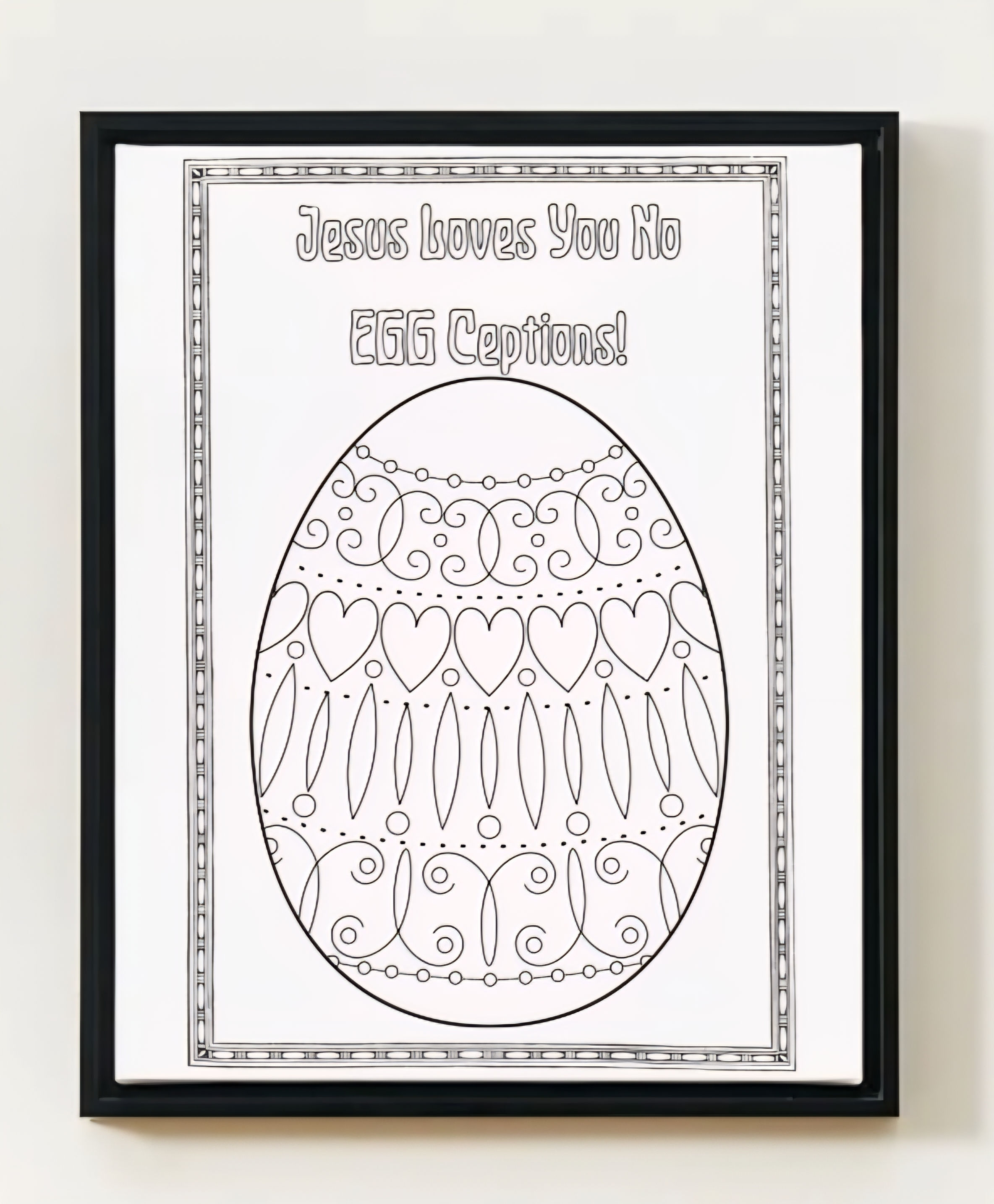 God's Children Coloring Pages, Jesus Loves You No EggCeptions, Activity For Kids
