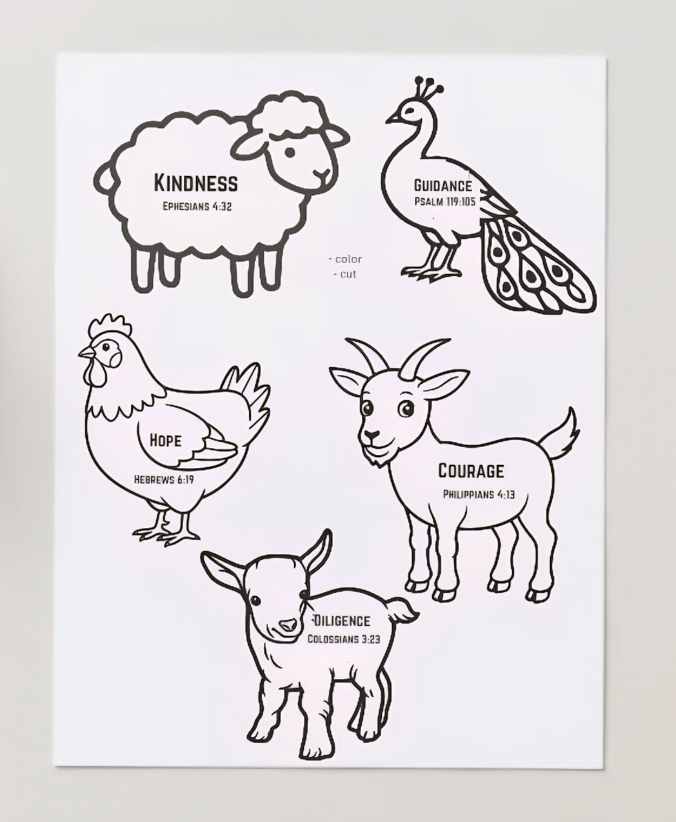 Thumbnail: God's Children Coloring Pages, My Dad's Faith Filled Barn, Activity For Kids