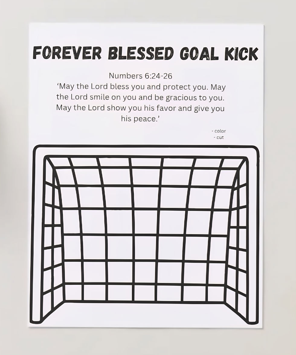 Thumbnail: God's Children Coloring Pages, Forever Blessed Goal Kick, Activity For Kids