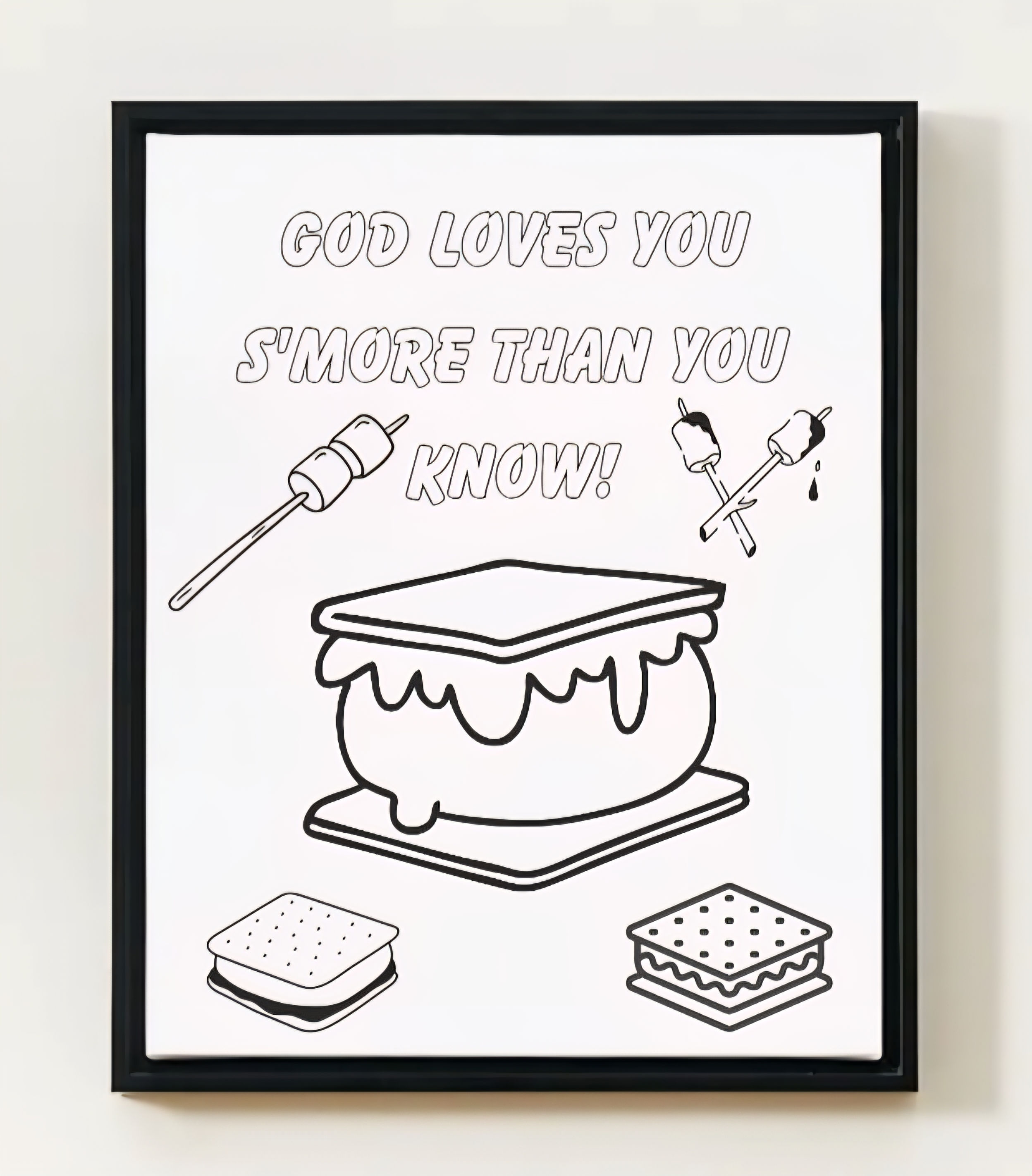 God's Children Coloring Pages, Jesus, Smores, Activity For Kids