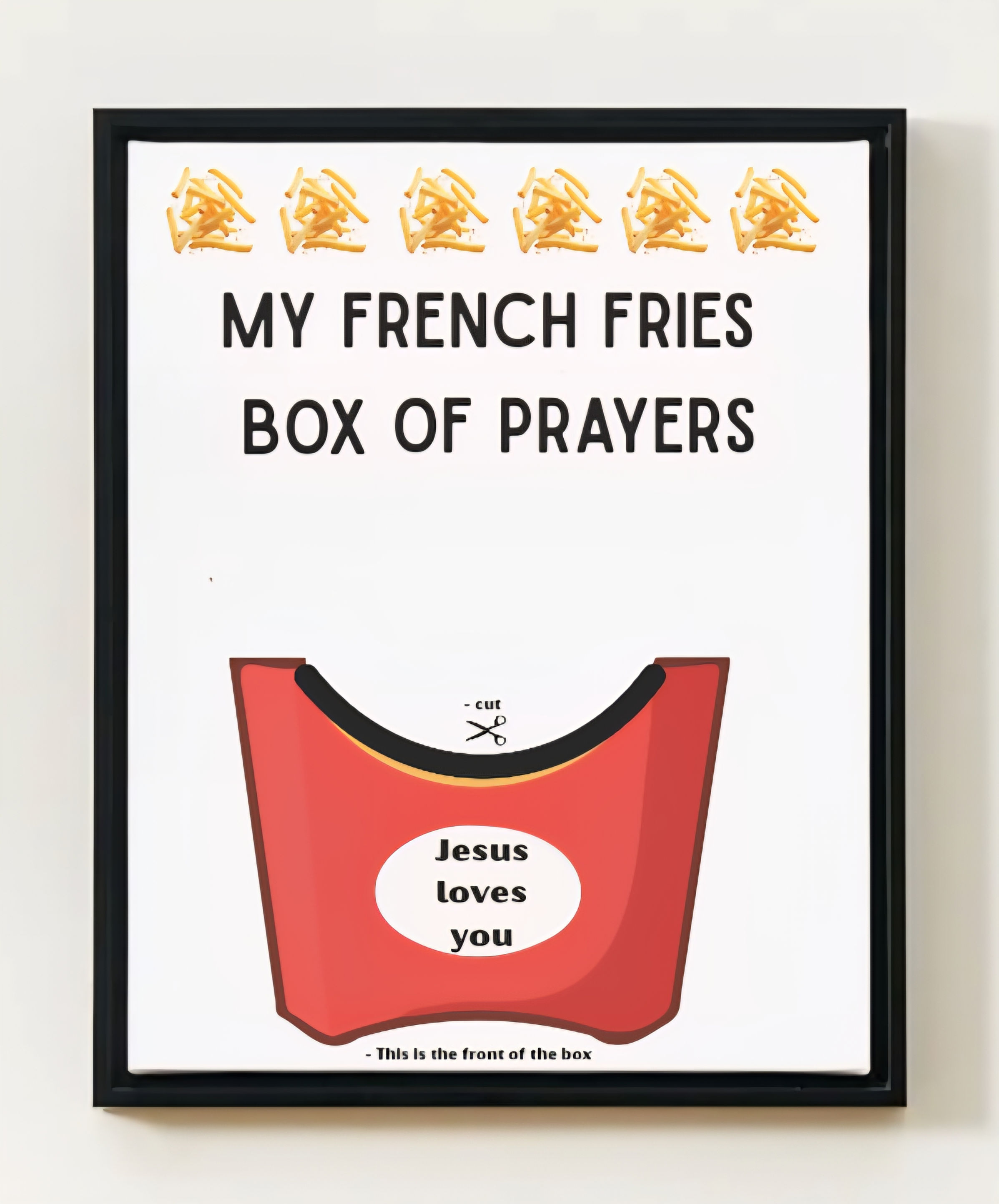 God's Children Coloring Pages, My French Fries Box Of Prayers, Activity For Kids