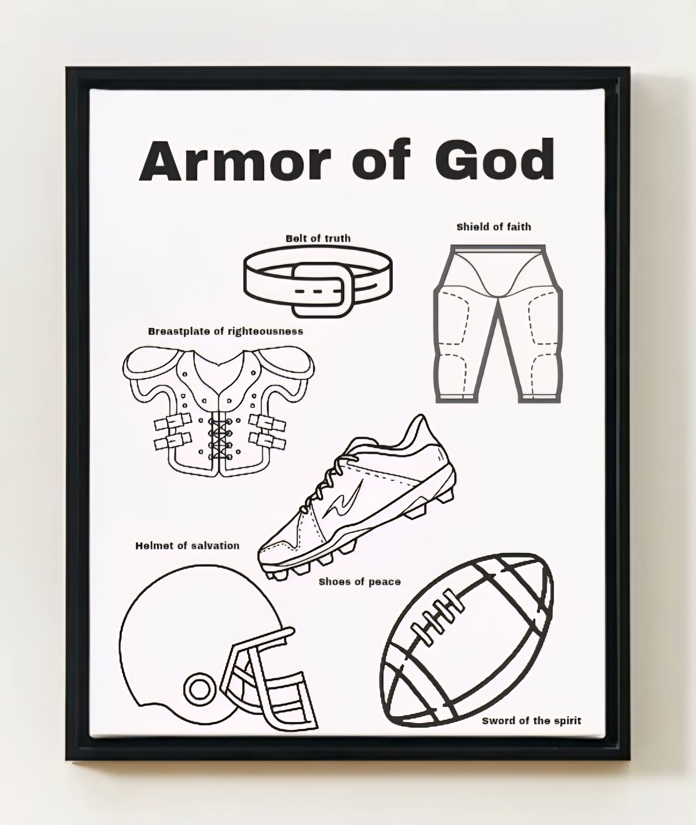 God's Children Coloring Pages, Armor Of God, Activity For Kids