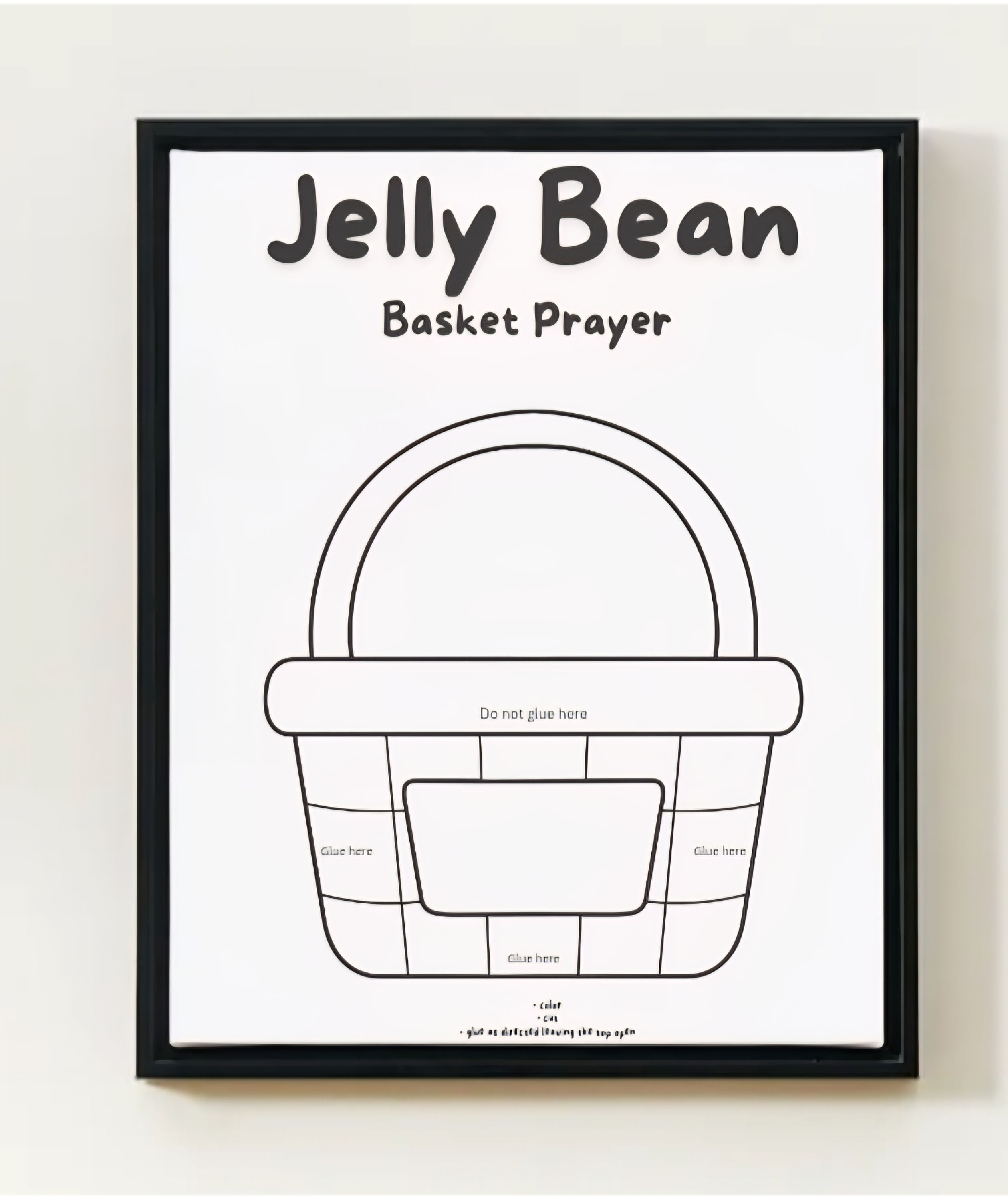 God's Children Coloring Pages, Jelly Bean Basket Prayer, Activity For Kids