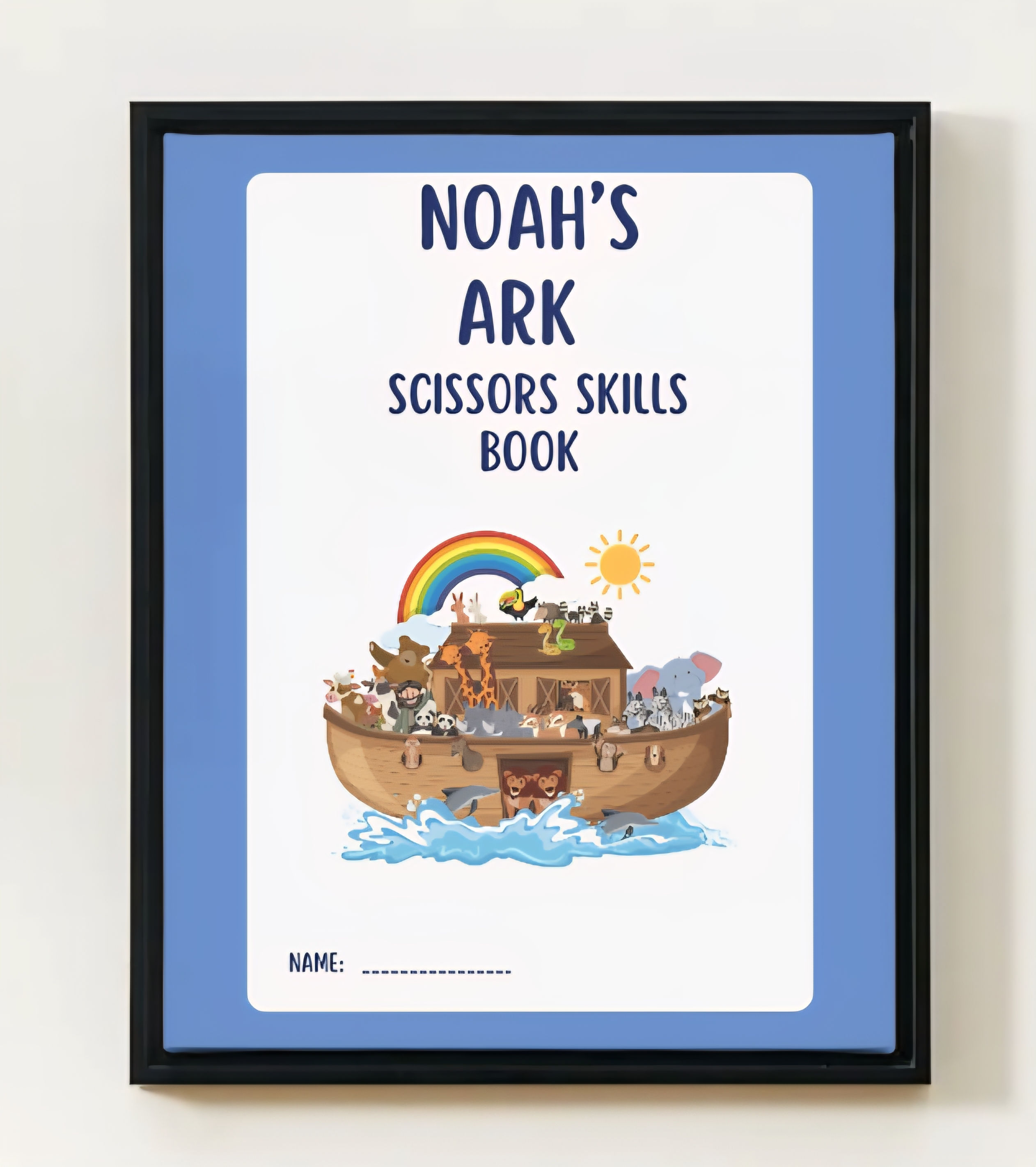 God's Children Coloring Pages, Noah's Ark Scissors Skills, Activity For Kids