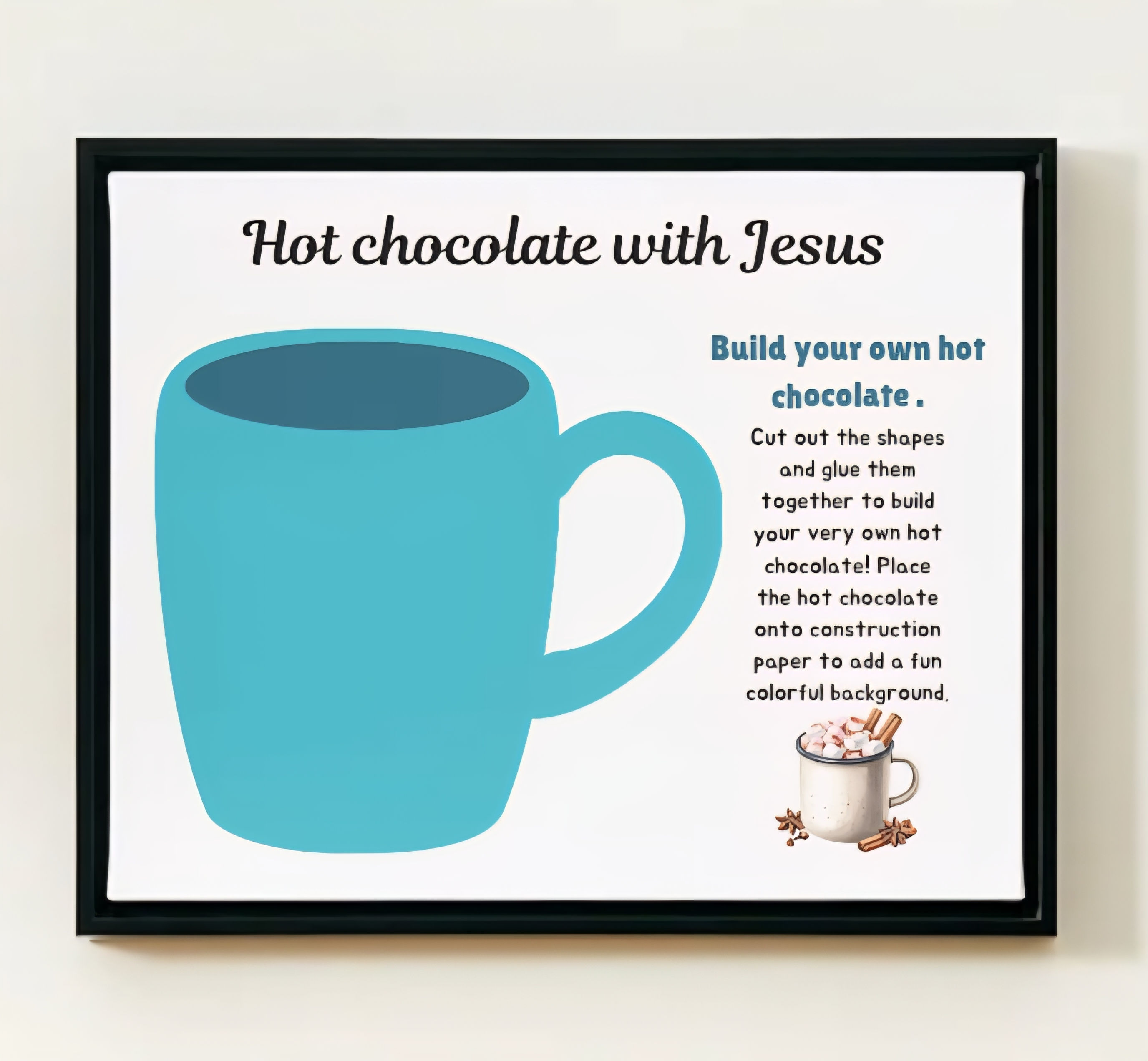 God's Children Coloring Pages, Hot Chocolate With Jesus, Activity For Kids