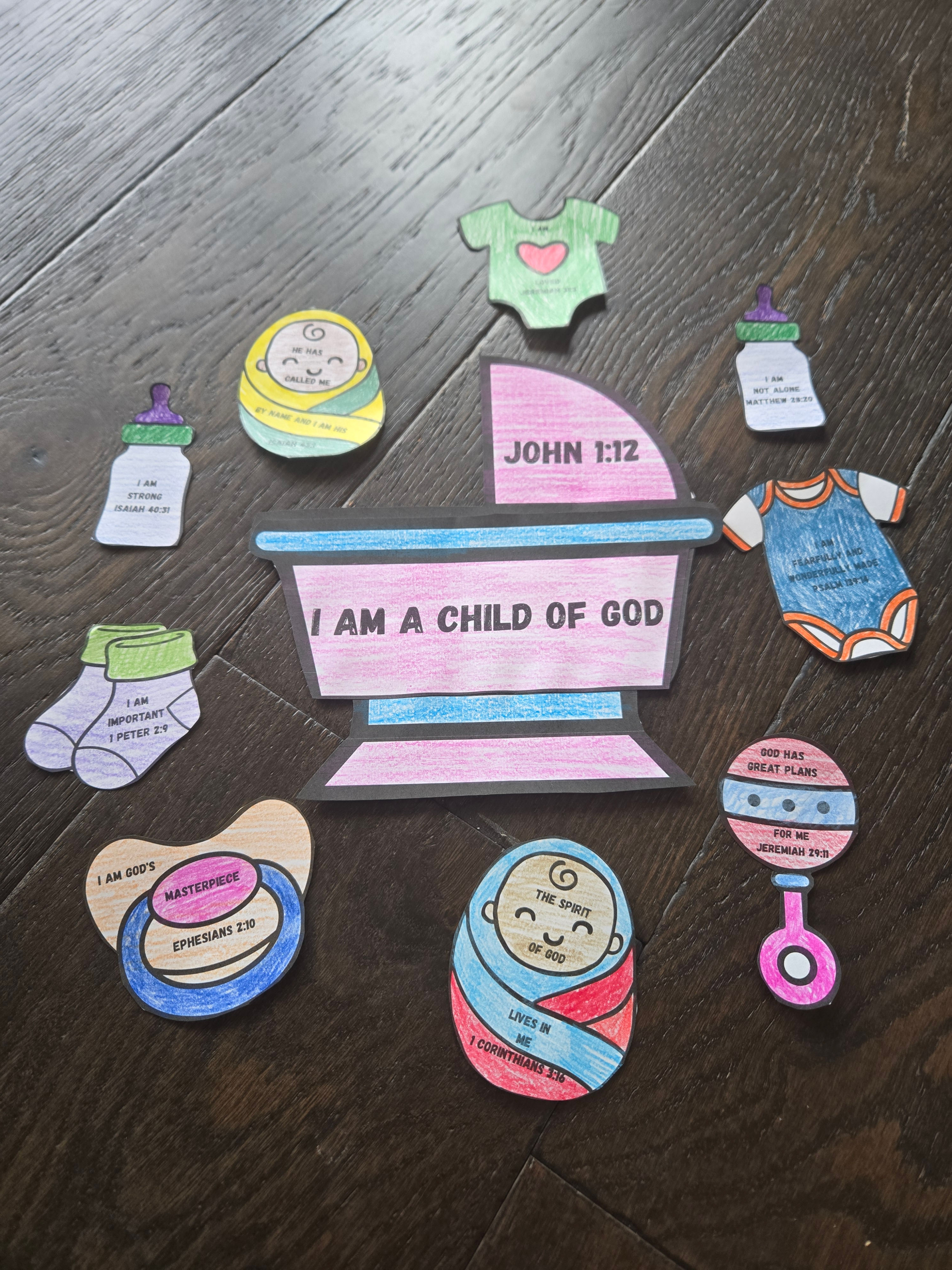 God's Children Coloring Pages, I Am A Child Of God, Activity For Kids