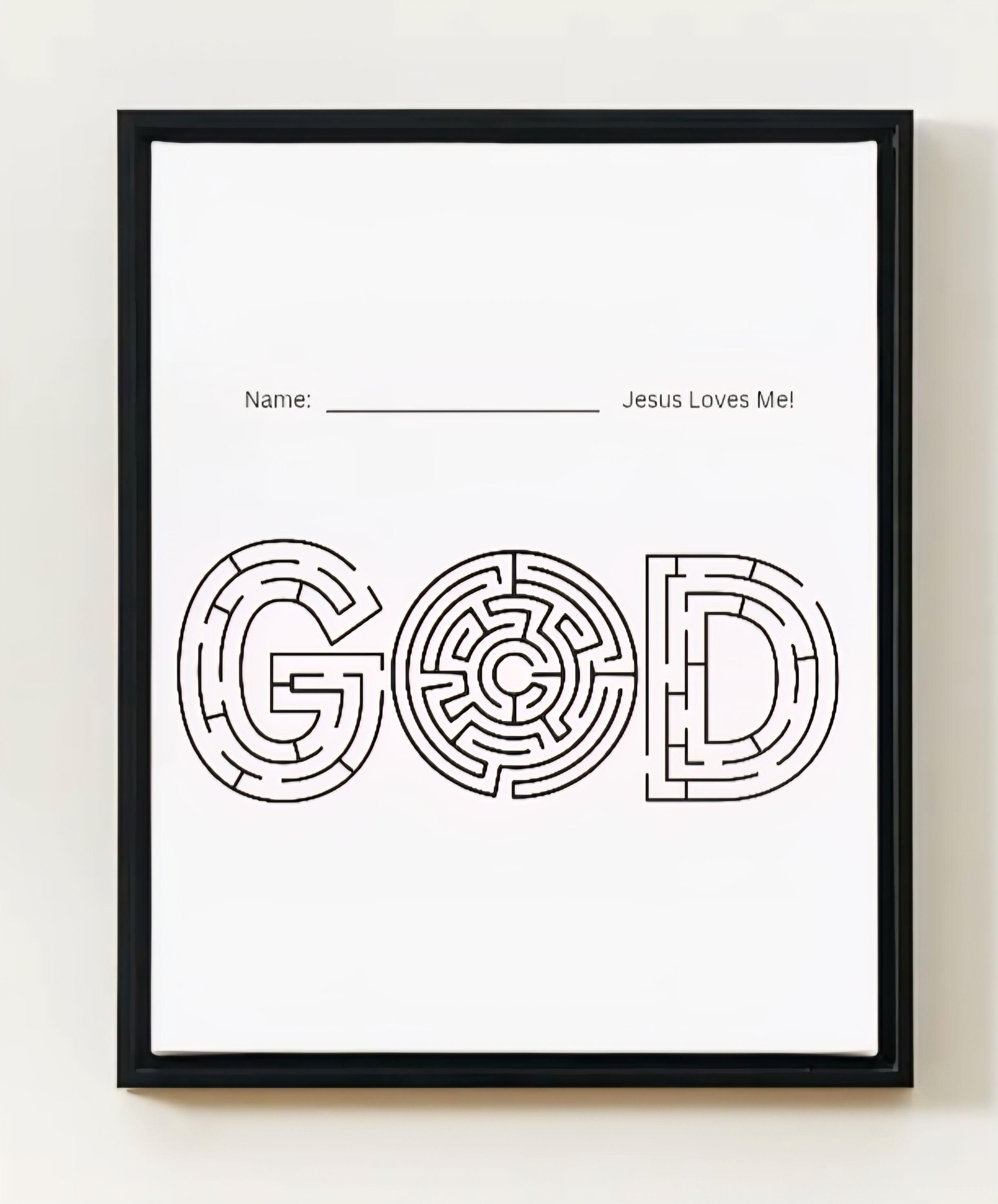 God's Children Coloring Pages, Maze, Activity For Kids