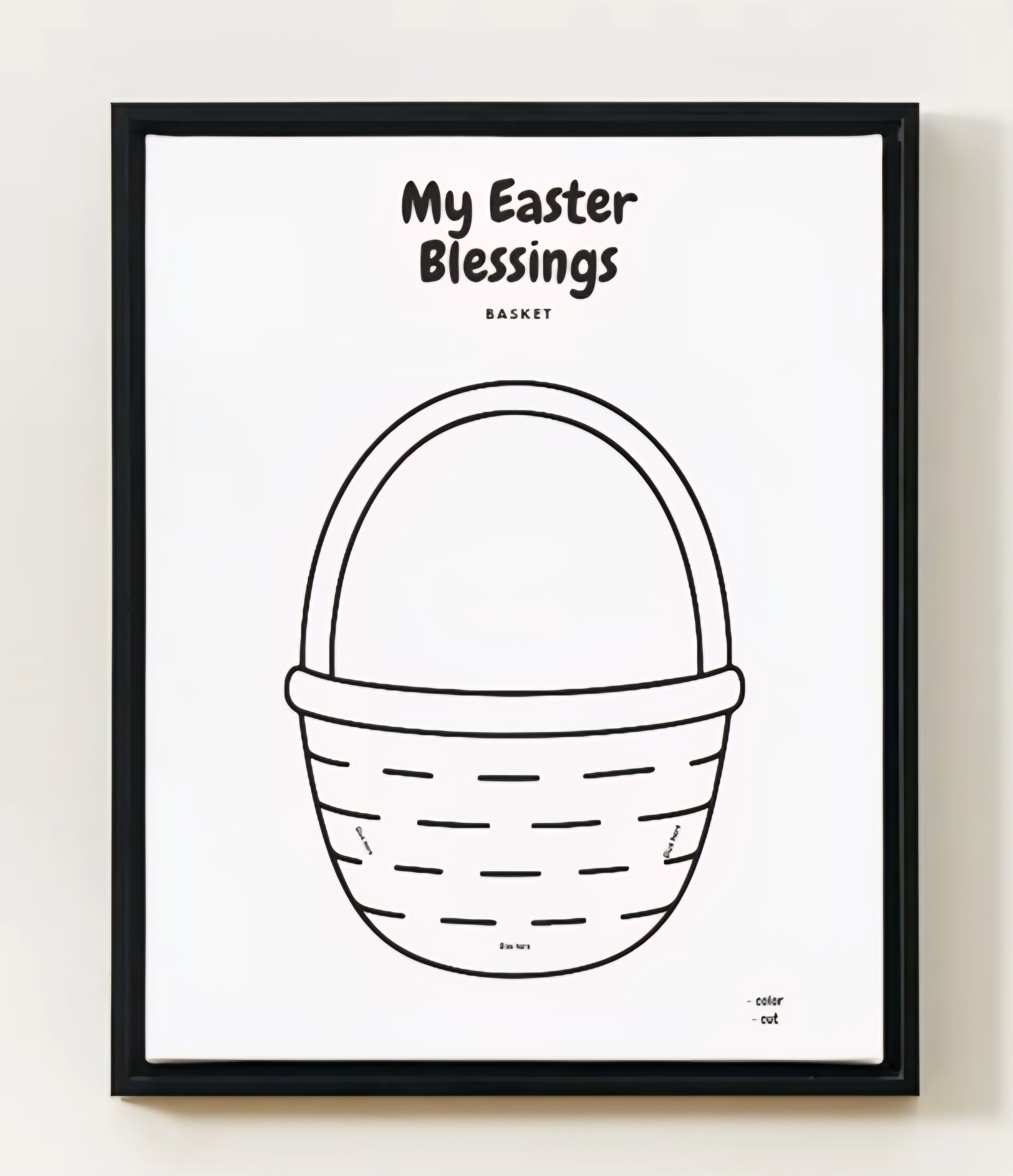 God's Children Coloring Pages, My Easter Blessings, Activity For Kids