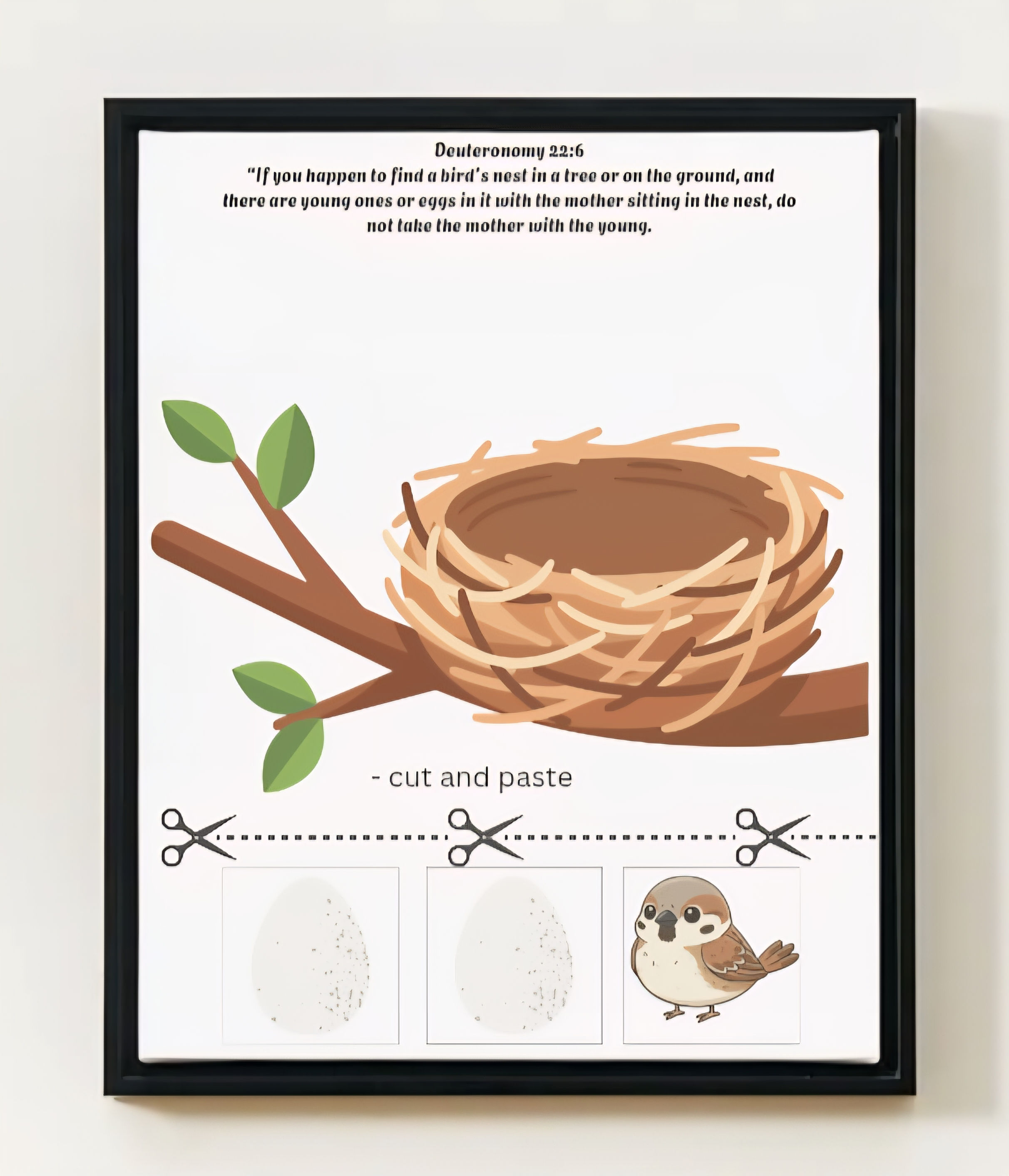 God's Children Coloring Pages, Bird, Deuteronomy, Activity For Kids