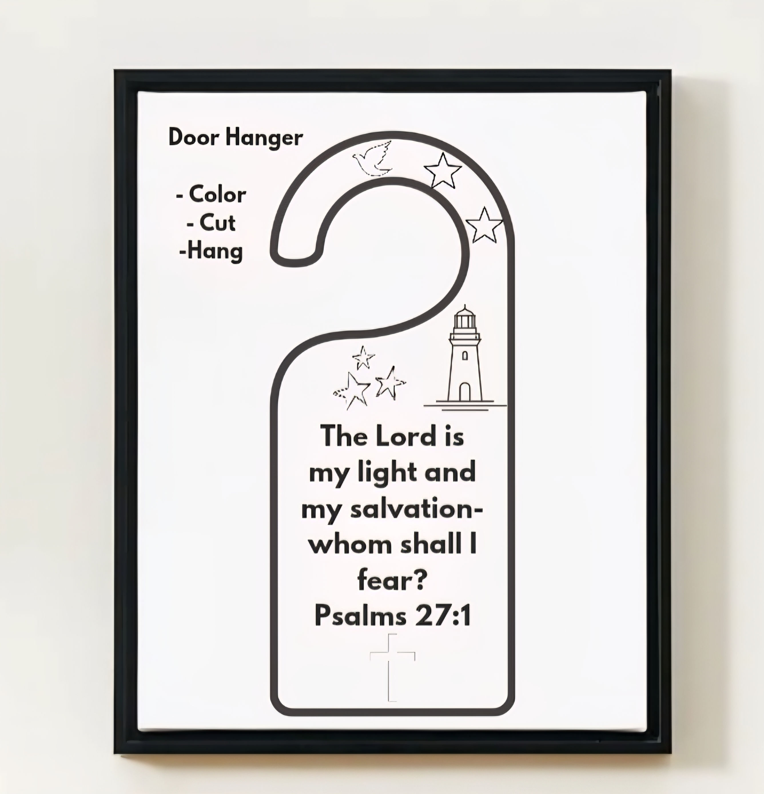 God's Children Coloring Pages, Door Hanger, Activity For Kids
