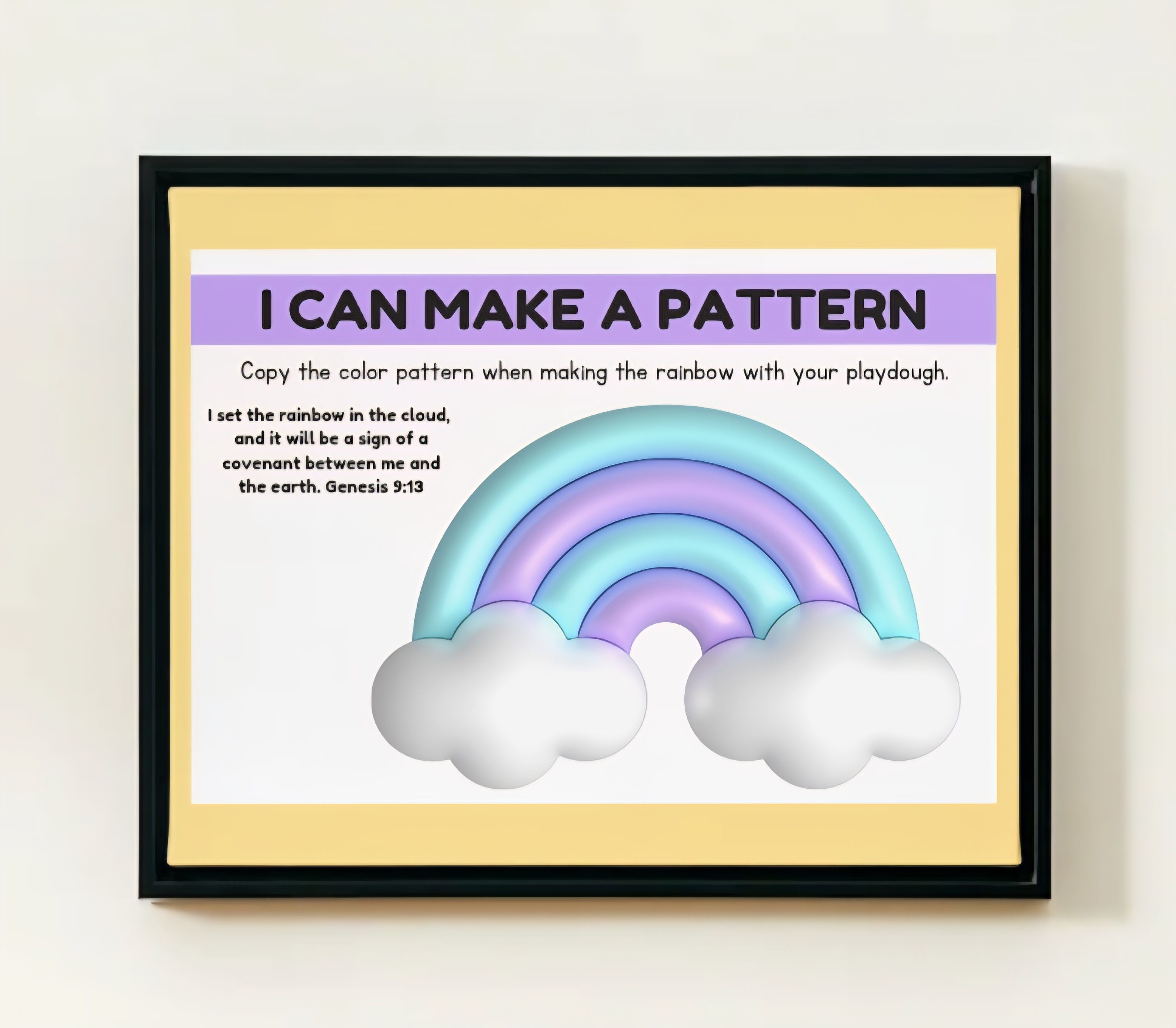God's Children Coloring Pages, Rainbow Playdough Mat, Activity For Kids