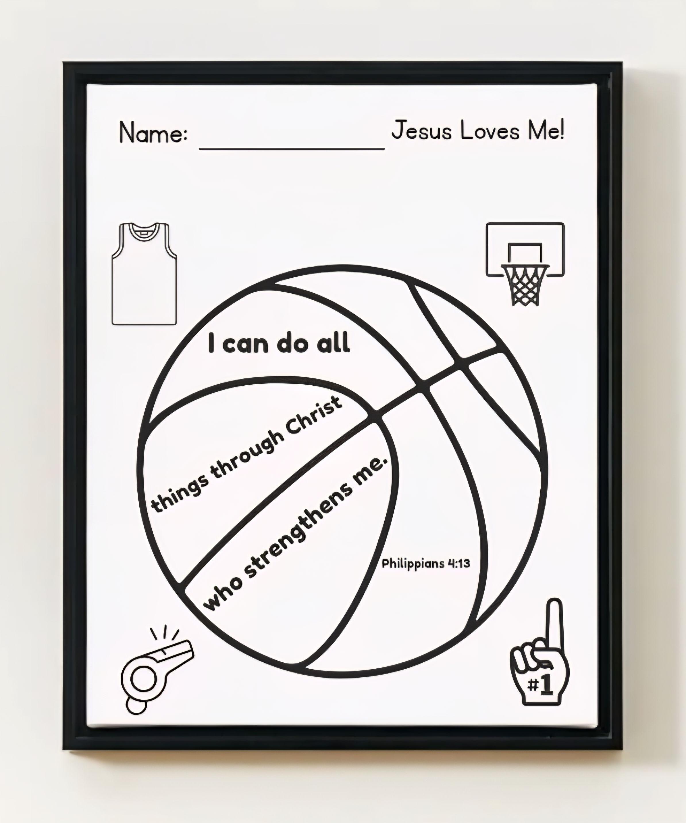 God's Children Coloring Pages, Jesus And Basketball, Activity For Kids