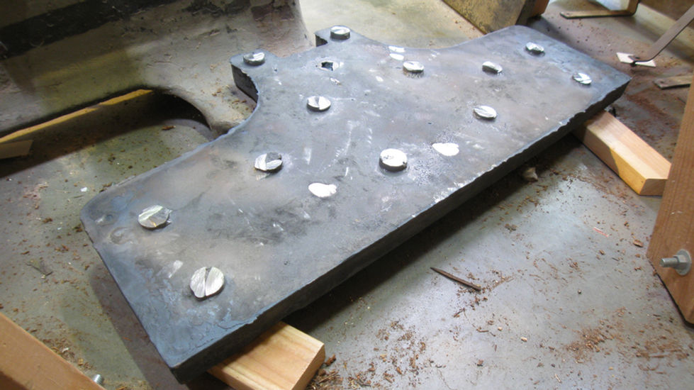 fig.0035 small table raw casting ~ topside