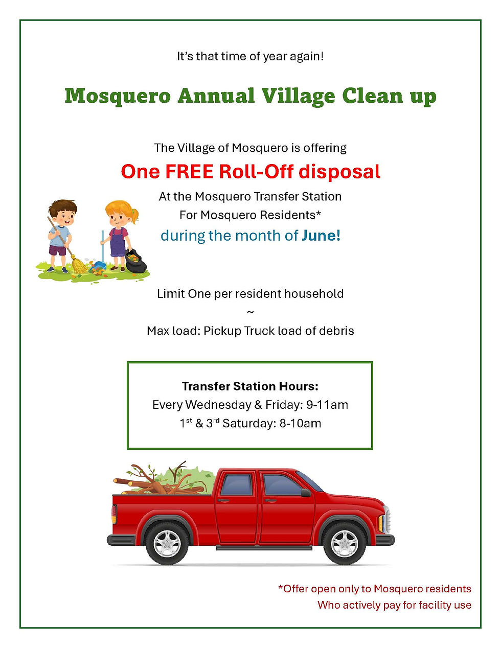 annual cleanup flyer