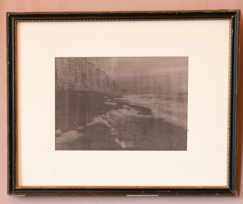 The beach beneath Portobello shortly after a storm. (Salt type on paper)