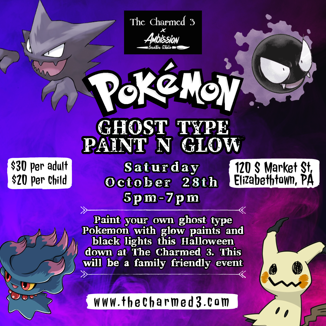 Pokemon Ghost Type Paint n Glow The Charmed 3