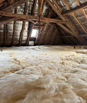 Il s'aggit d'une photo d'un chantier où nous avons réalisé l'isolation d'un bâtiment.