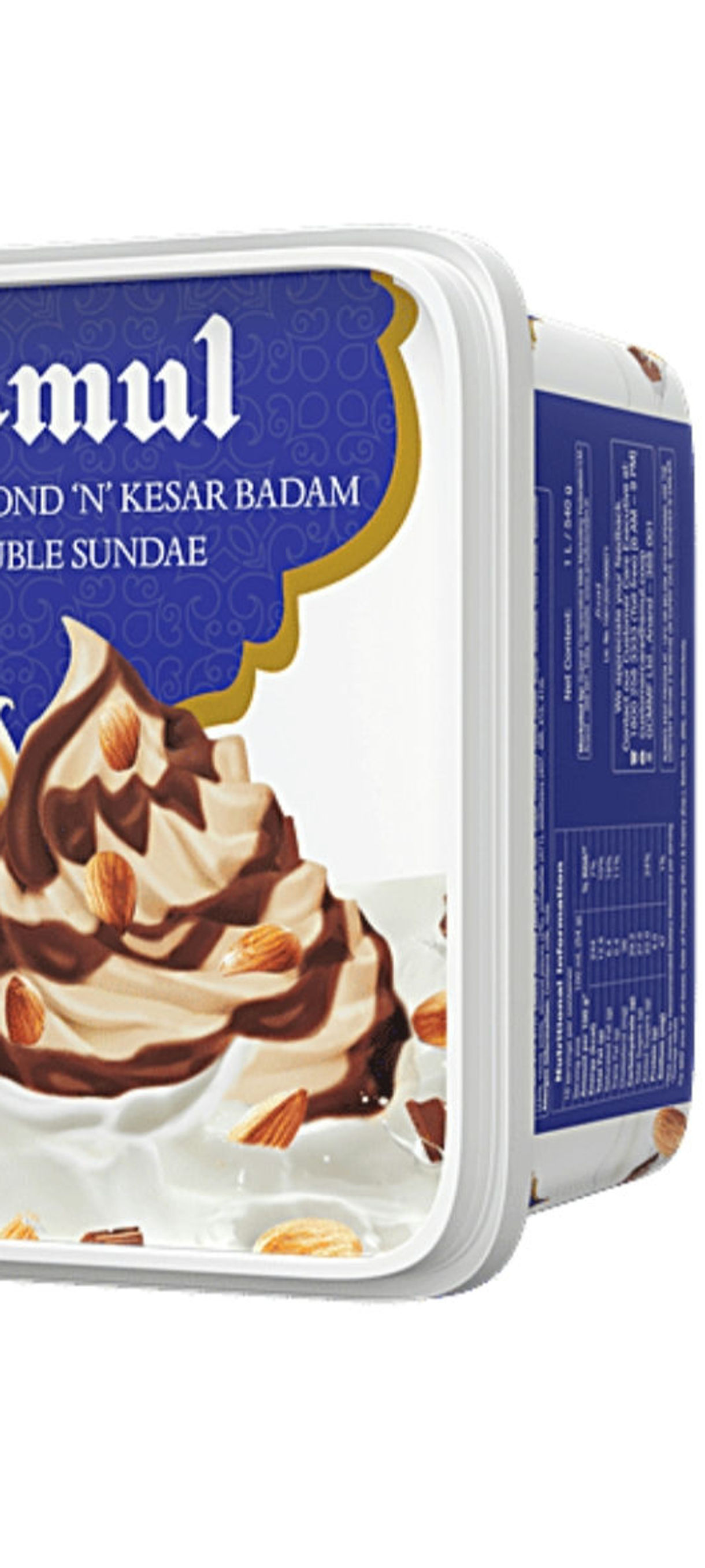 Choco almond N"Kesar badam Double sundae