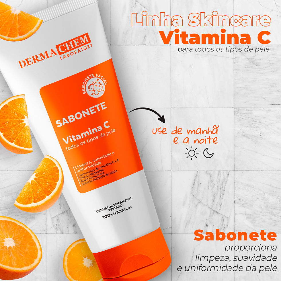 Miniatura: Kit Skincare Vitamina C Dermachem 3 Produtos – Clareador, Sérum e Gel Anti-Idade
