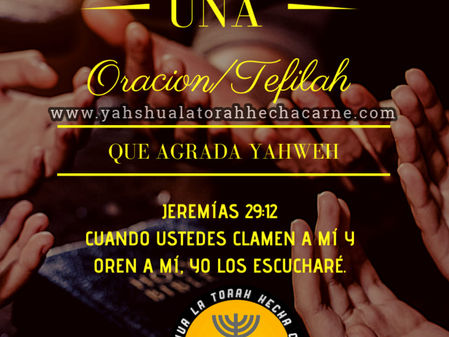 ¿COMO ES UNA TEFILAH/ORACION ANTE YAHWEH?