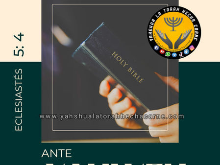 CUMPLE LO QUE PROMETES A YAHWEH