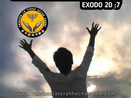 3ER. MANDATO NO TOMES EL NOMBRE DE YAHWEH EN VANO