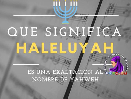 ¿QUE SIGNIFICA HALELUYAH?