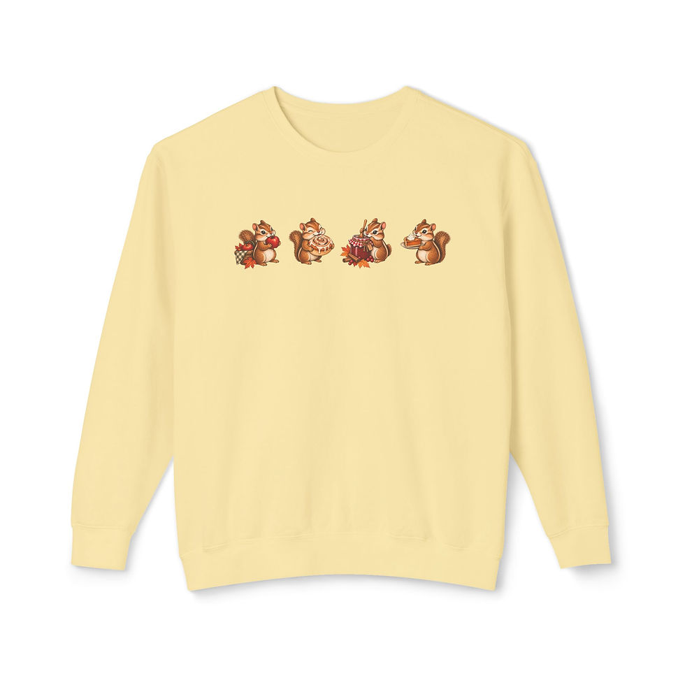 Thumbnail: Autumn Chipmunk Crewneck Sweatshirt