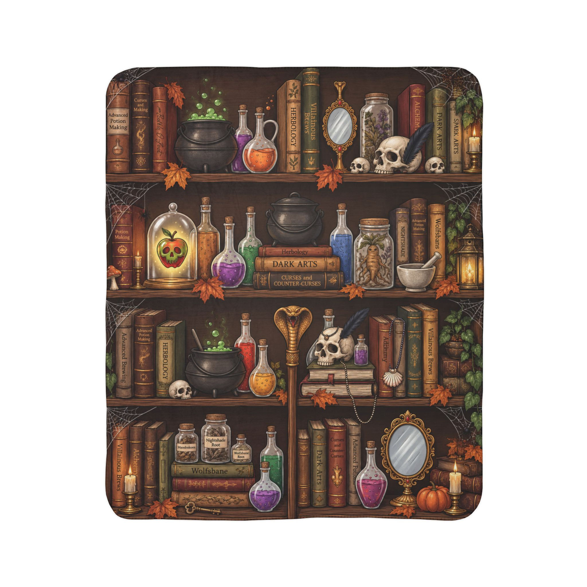 Witch Apothecary Sherpa Blanket