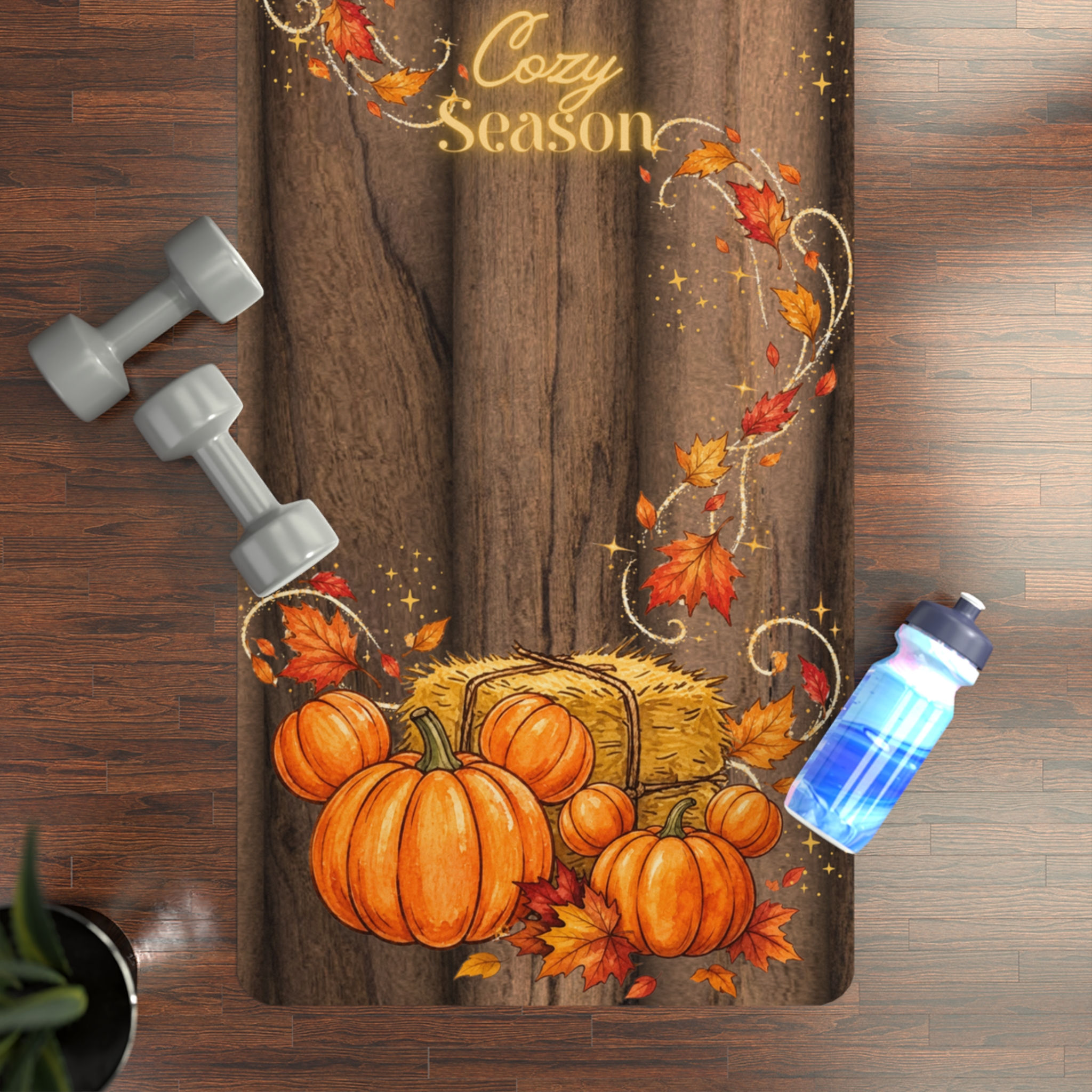 Cozy Season Pumpkin Yoga Mat