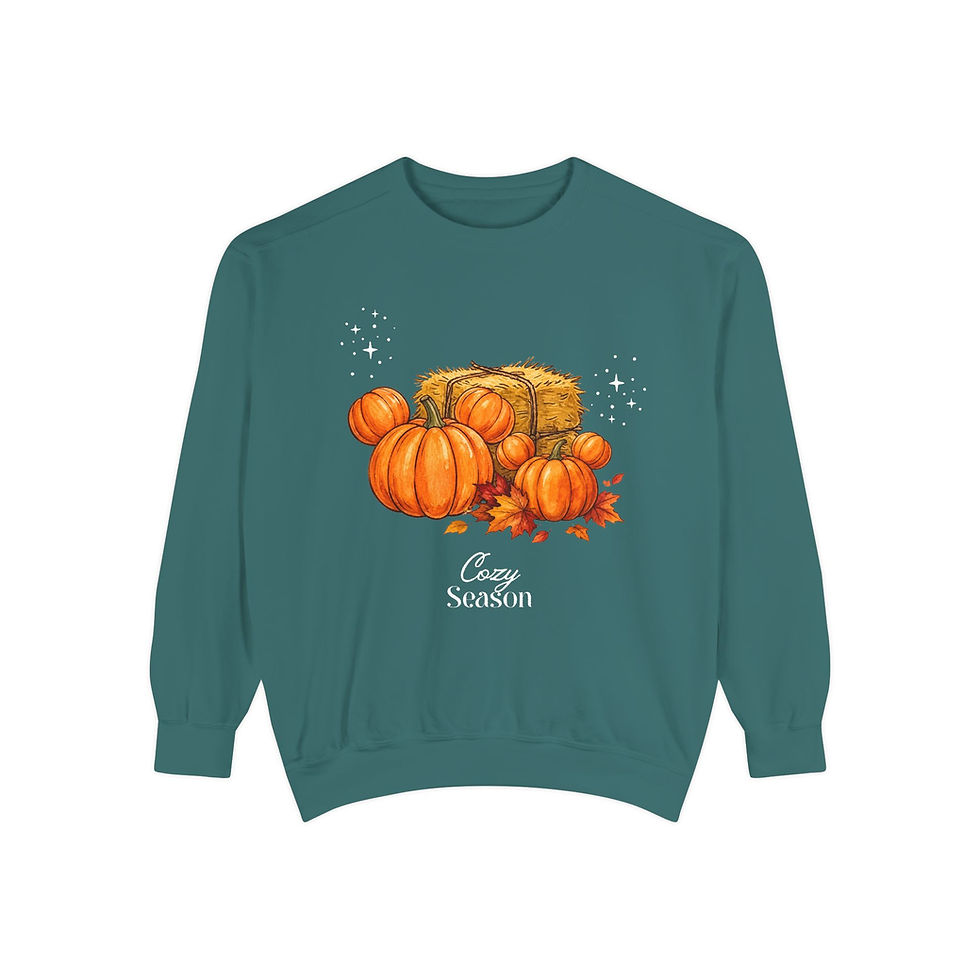 Thumbnail: Cozy Season Pumpkin Crewneck Sweatshirt