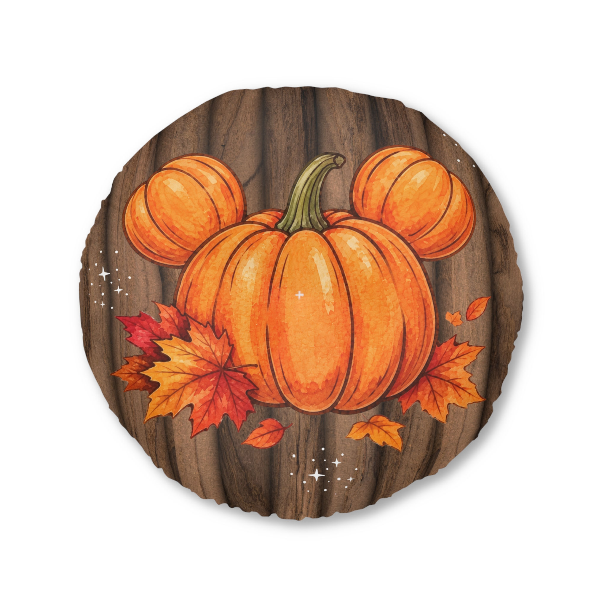 Cozy Season Pumpkin Round Floor Pillow