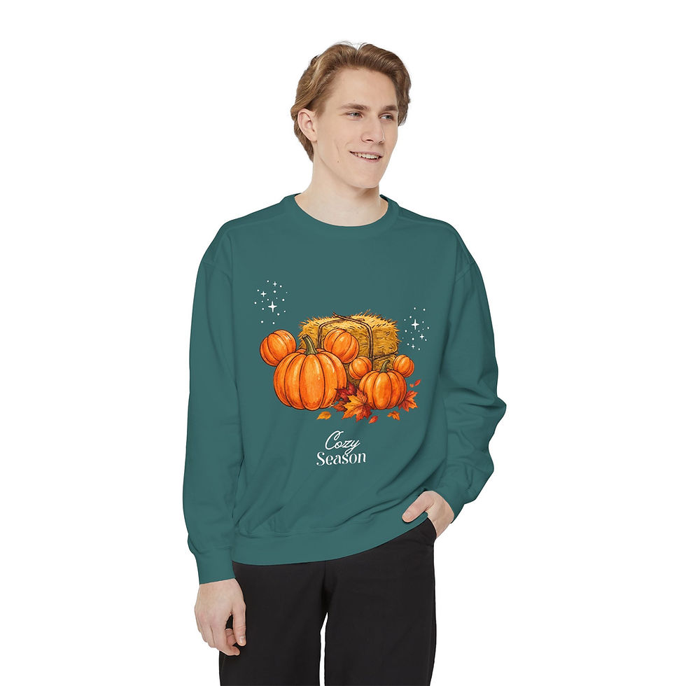 Thumbnail: Cozy Season Pumpkin Crewneck Sweatshirt