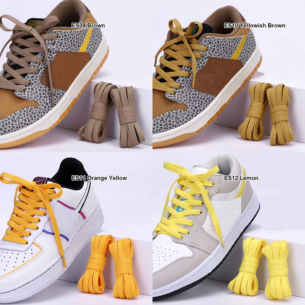 Miniatura: p17 Shoe Lace Flat Polyester Single Layer Solid Color