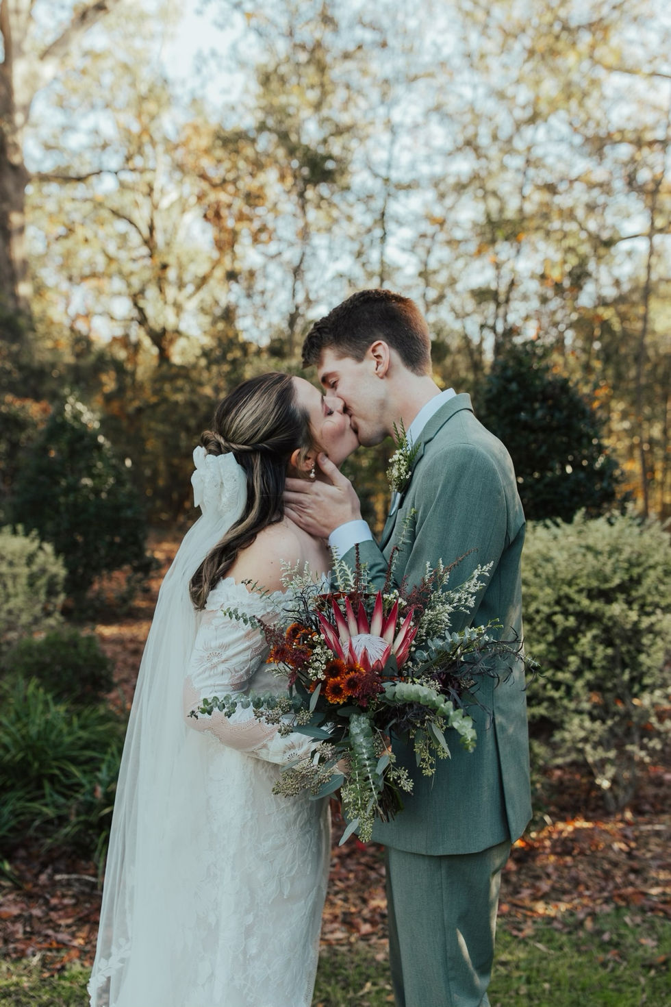 Protea Farm Wedding Bouquet